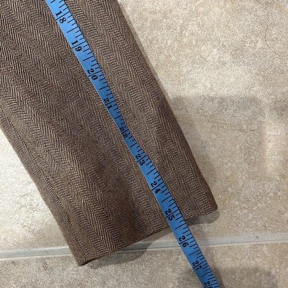 Linen Blazer Vicomte A. 2-Button Light Brown(Tan)/Cream Large EUC - Picture 13 of 14